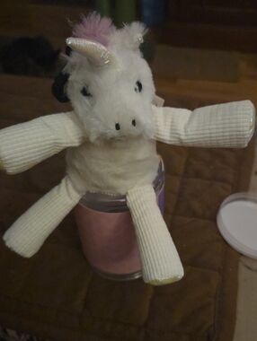 Scentsy White and Pink Unicorn Plush Clip Buddy